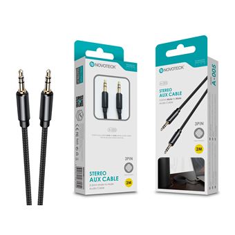 Cabo Aux Jack 3.5 mm NOVOTECK A-005 | 2 m - 1