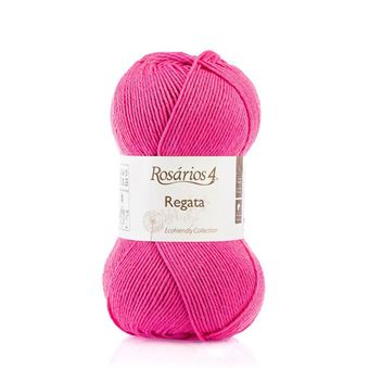 Fio de Tricot Rosários 4 Regata | 100G | Rosa Vivo - 1