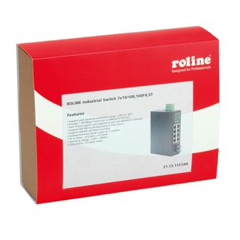 Switch de Rede ROLINE Industrial Switch, 7x RJ-45, 1x ST, unmanaged - 1