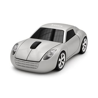 Rato Wireless em Forma de Carro SANDA SD-3728 | Cinza - 1