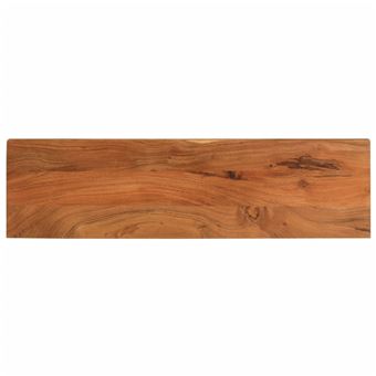 Tampo de Mesa Retangular vidaXL | 110x30x2,5 cm | madeira de acácia maciça - 1
