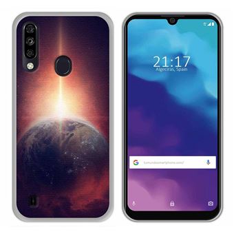 Capa Tumundosmartphone de Gel TPU para ZTE Blade A7 2020 design desenhos da Terra - 1