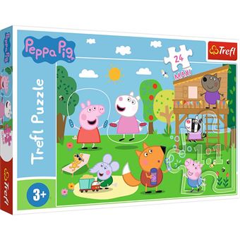 Puzzle Trefl Peppa Pig Maxi Fun in the grass | 24 Peças - 1
