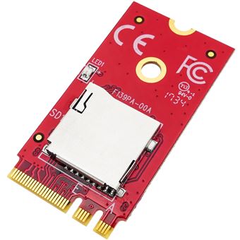 Módulo Conversor de Socket BeMatik M.2 Pcie A-e Key para MicroSD - 1