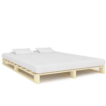 Estrutura de Cama VidaXL em Paletes Pinho Maciço | 180x200 cm - 1