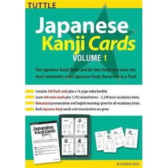 Japanese Kanji Cards Kit Volume 1 Tuttle Flash Cards - 1