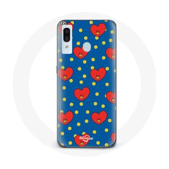 Capa Maniacase para Samsung Galaxy A20E Bts Bangtan Rapazs Bt21 Tata de V Fundo Azul - 1
