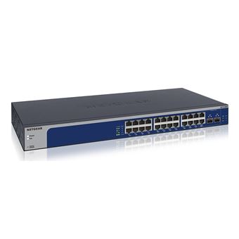 Switch de Rede NETGEAR XS724EM | Azul, Cinzento - 1