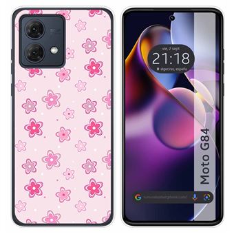 Capa de silicone TUMUNDOSMARTPHONE para Motorola Moto G84 5G | desenhos Flores - 1