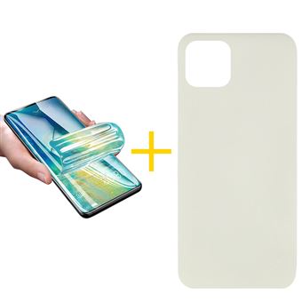 Pack 1 x Película de Hidrogel + Capa skyhe para Apple iPhone 13 Mini Silicone Líquido Sand - 1