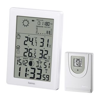 Estações meteorológicas digitais Hama EWS-3200 Branco