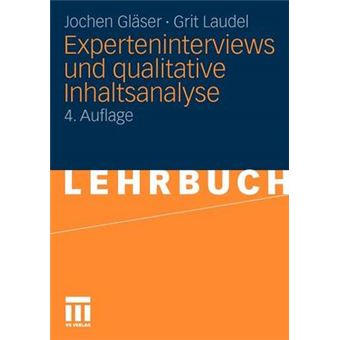 Experteninterviews und qualitative Inhaltsanalyse - 1