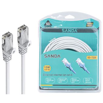 Cabo de Rede Sanda Sd-7226 Rj45 | 15 m - Branco - 1
