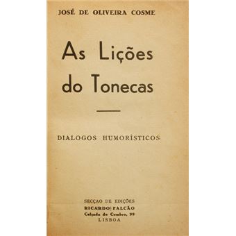 As lições do tonecas. - 1