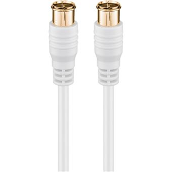 Cabo Coaxial Goobay 62744 | Branco - 1