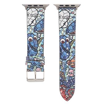 Bracelete de Couro HSMY Desenhos Animados para Apple Watch Series 6/ SE/ 5/ 4 | 40 mm - Multicolor 3 - 1