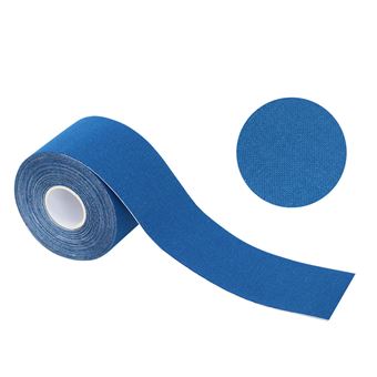 Fita de Cinesiologia para Recuperação e Alívio Muscular Dishiqing | 2 Volume | 10cm x 5m | Modelo Regular | Azul escuro - 1