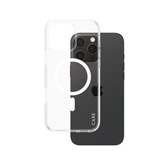 Capa para Telemóvel PanzerGlass CARE™ by PanzerGlass® Urban Combat Case Transparent w. White MagSafe iPhone 16 Pro Max | Transparente - 1
