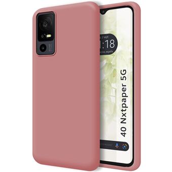 Capa de silicone líquido ultramacio Tumundosmartphone para TCL 40 NXTPAPER 5G | rosa - 1