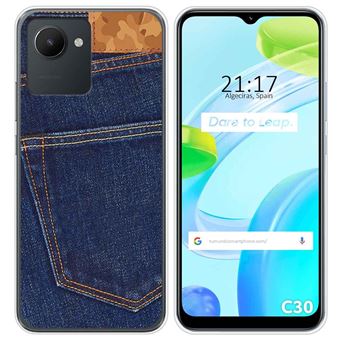 Capa Tumundosmartphone de silicone para Realme C30 desenho de cowboy - 1