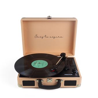 Gira-Discos PRIXTON VC400 Peach | Manual | Velocidade: 33 1/3 - 45 - 78 - 1