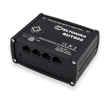 Teltonika RUT900 router sem fios Single-band (2,4 GHz) Ethernet rápida 3G Preto - 1