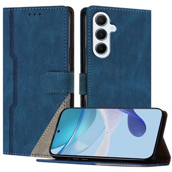 Capa FOXDOCK para Samsung Galaxy A26 | Fecho Magnético | Pele TPU Macia | 3 Compartimentos para Cartões | Função de Suporte | Azul - 1