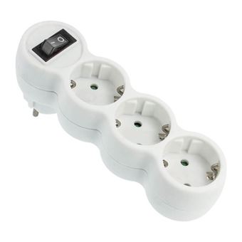 Tomada Tripla Schuk NIMO com Interruptor | 16A | 250V - 1