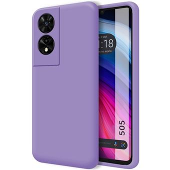 Capa de Silicone Líquido Tumundosmartphone ultramacio para TCL 505 roxo - 1