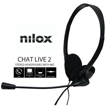 Auriculares Nilox CHAT LIVE 2 | Preto - 1