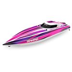 Barco Telecomandado Traxxas Disruptor: 26 Barco brushless VXL-4s Self-Righting | Rosa