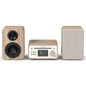 Micro Sistema de Áudio Pure Classic Stereo Mini | Carvalho, Branco - 1