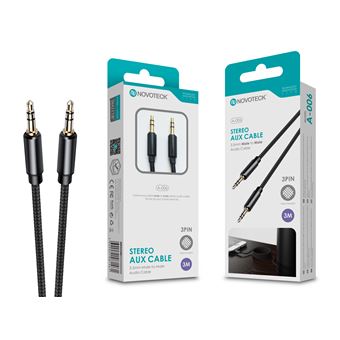 Cabo Aux Jack 3.5 mm NOVOTECK A-006 | 3 m - 1