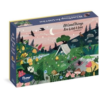 All Good Things Are Wild And Free 1000Piece Puzzle Flow Adults Families Picture Quote Mindfulness Gift - 1