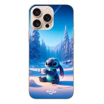 Capa Maniacase para Iphone 16 Pro | Stitch neve estrelada fofa 3D - 1