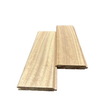 20 Tábuas de Revestimento de Parede ou Teto Maderterraneo em Frisos de Iroko | 16x90x2150 mm - 1