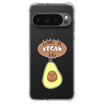 Capa de Silicone TUMUNDOSMARTPHONE para Google Pixel 9 Pro XL 5G anti-choque | desenhos Vegan Life - 1