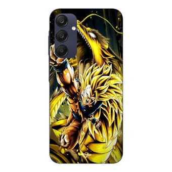 Capa Maniacase para Samsung Galaxy A25 | Samsung Galaxy A25 Son Goku Super Saiyan SSJ3 Ataque Ponto Dragão - 1
