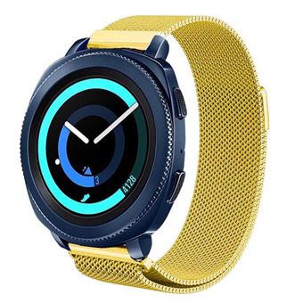 Bracelete Milanese com Fecho Magnético G4M para Samsung Galaxy Watch4 Classic - 42mm - Ouro - 1