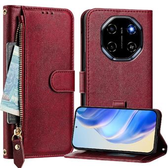 Capa Carteira ZURSANA para Blackview Shark 6 | Suporte | Zíper | Proteção Anti-Impacto  | Vermelho - 1