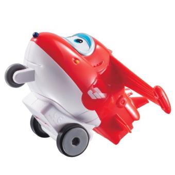 Figura de acção Transform-a-Bot Super Wings Vroom ?n Zoom Jett Vermelho e Branco