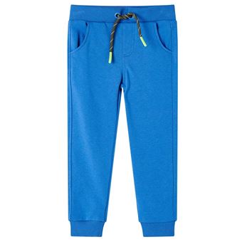 Calças de fato de treino para criança | vidaXL | azul 116 | 5 a 6 anos - 1