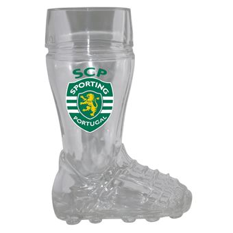 Caneca Cerveja Bota de Futebol Sporting SP0957 | Transparente - 1
