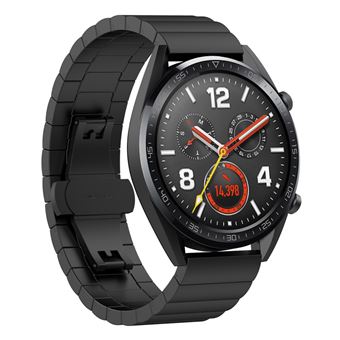 Pulseira Magunivers de metal com fivela de borboleta preto para Huawei Smart GT - 1