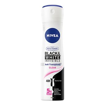 Antitranspirante NIVEA Black & White Invisible Clear - 1