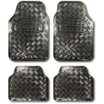 Kit 4 Tapetes Carro BC Corona | Alumínio | Carbono | Borracha - 1