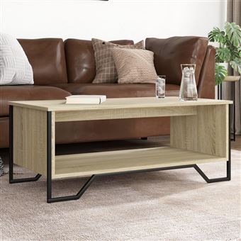 Mesa de centro vidaXL | 100x51x40 cm | derivados madeira carvalho sonoma - 1