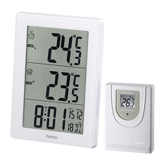 Estações meteorológicas digitais Hama EWS-3000 Branco Bateria