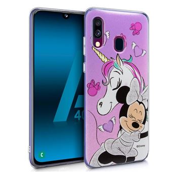 Capa Original da Disney Minnie e Unicórnio para Samsung Galaxy A40