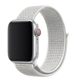 Bracelete Swissten | para Apple Watch 38-41mm | Nylon Velcro Branco - 1